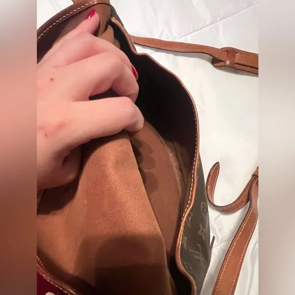 Double sided vintage Louis Vuitton side bag
